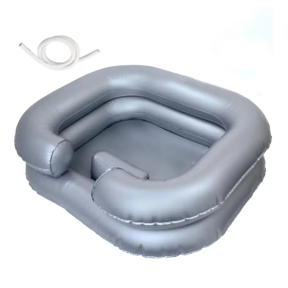 Inflatable Bedside Shampoo Basin for Easy Hair Washing
